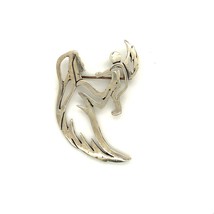 Vintage Sterling Silver Signed GS Glenn Sandoval Mother and Child Love Brooch - £51.82 GBP