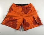 Chaps Pantaloncini da Nuoto Uomo Medio Arancione Grande Floreale Rete Fo... - £11.24 GBP