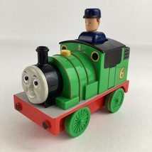 Thomas The Tank &amp; Friends Percy Conductor Push Down &amp; Go Train Vintage 2... - $23.71