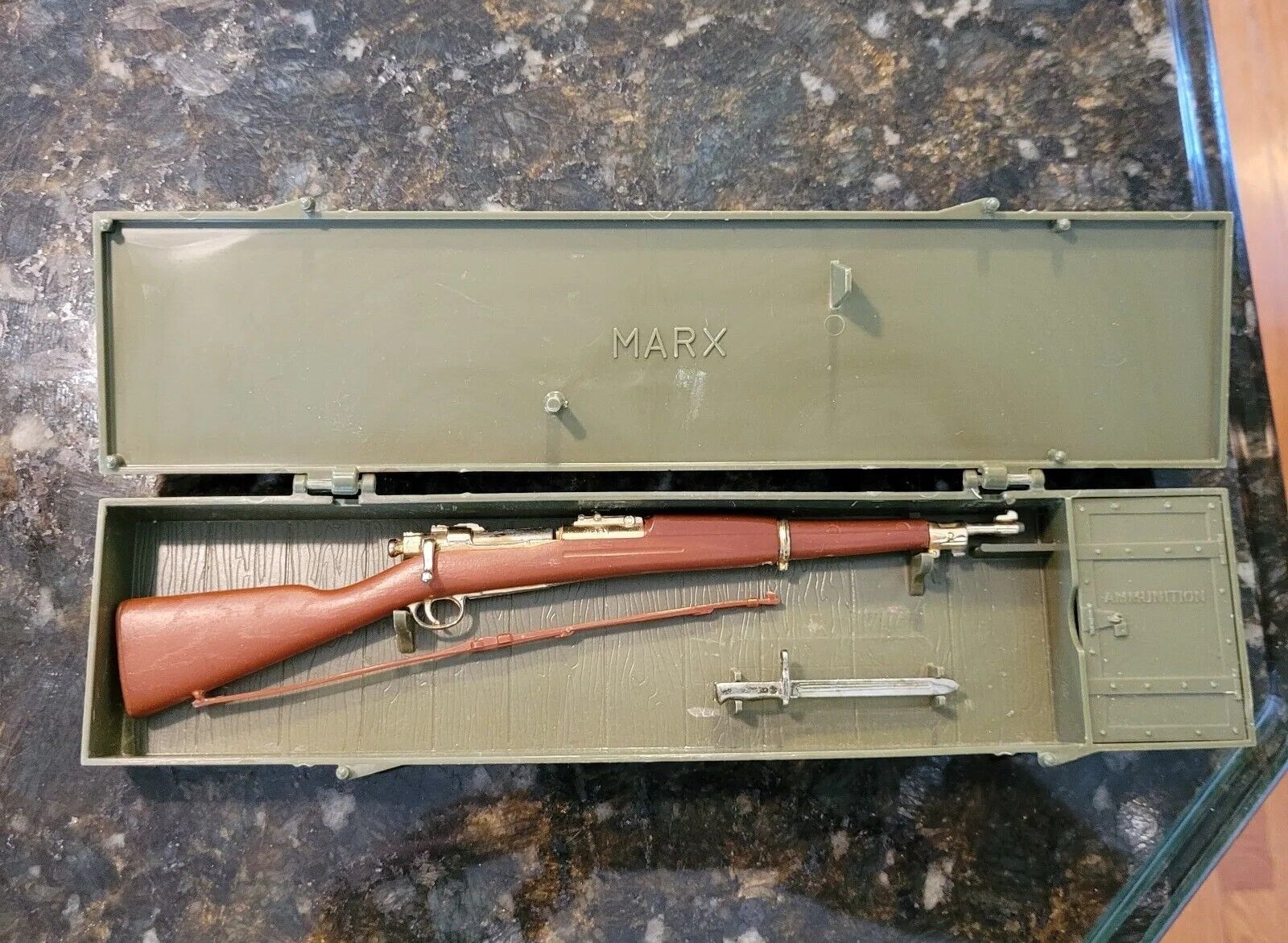 Marx Guns In Miniature 246 THE SPRINGFIELD RIFLE MODEL 1903 NO CAPS INCOMPLETE - $64.95