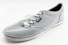 VANS Women Sz 8.5 M Gray Lace Up Fashion Sneakers Fabric Shoe - £15.83 GBP
