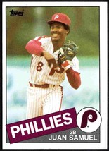 Philadelphia Phillies Juan Samuel 1985 Topps Baseball Card #265 nr mt - £0.39 GBP