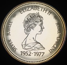 Silver Proof-Like Canada 1977 Dollar~Silver Jubilee~Free Shipping - £14.23 GBP