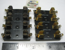 Fuse Holder 1-1/4&quot; 4-Position Littelfuse Phenolic 3/16&quot;  - USED Pulls Qty 2 - $9.49
