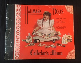 Vintage 40s Hallmark Dolls Collector Album with 7 Original Dolls