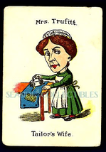 1890 The Mad Tailor&#39;s Wife Jovial Families Game Card - $9.99