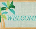 KITCHEN PRINTED ACCENT RUG (17&quot;x28&quot;) 2 PALM TREES AT THE LEFT CORNER,WEL... - $18.80