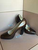 New PRADA Brown Platform High Heels Size 39.5 Women&#39;s Shoes  - $329.99