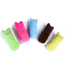 Teeth Grinding Catnip Toys Funny Interactive Plush Cat Toy Pet Kitten Chewing  - £2.74 GBP
