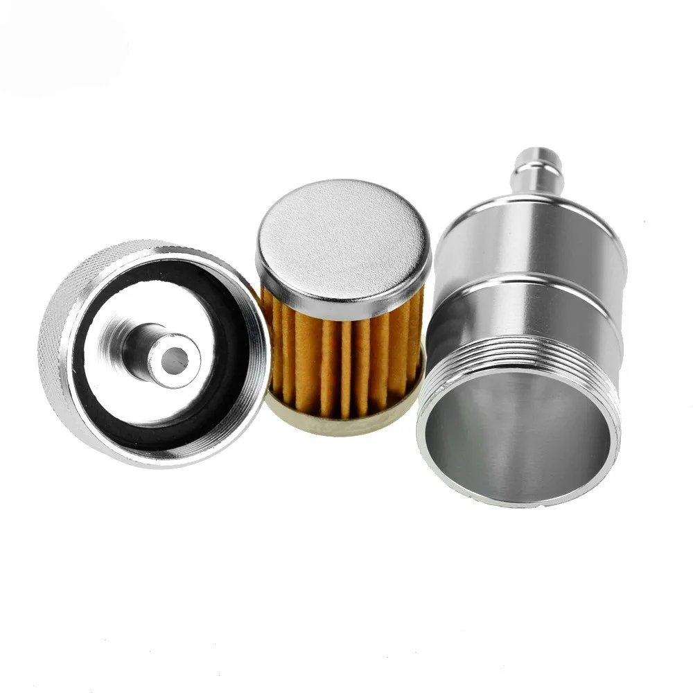 &amp; Spare Element Fuel Filter Aluminium Accessories In Line Parts Universal Usefu - £38.91 GBP