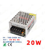DC 5V 20W Switch Power Supply 100-240V LED Driver Transformer Converter ... - $13.52 CAD