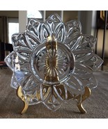 Vintage Federal Glass Petal - Clear  5&quot; Round Coupe 12 Pointed Star Bowl... - €10,48 EUR