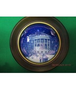 1987 CHRISTMAS BING AND GRONDHAL 7&quot; FRAMED ROUND PLATE ^^^ - $47.52 CAD