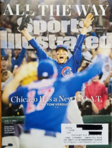 Chicago CUBS Anthony Rizzo Kris Bryant - Sports Illustrated Issue November 2016 - £6.35 GBP