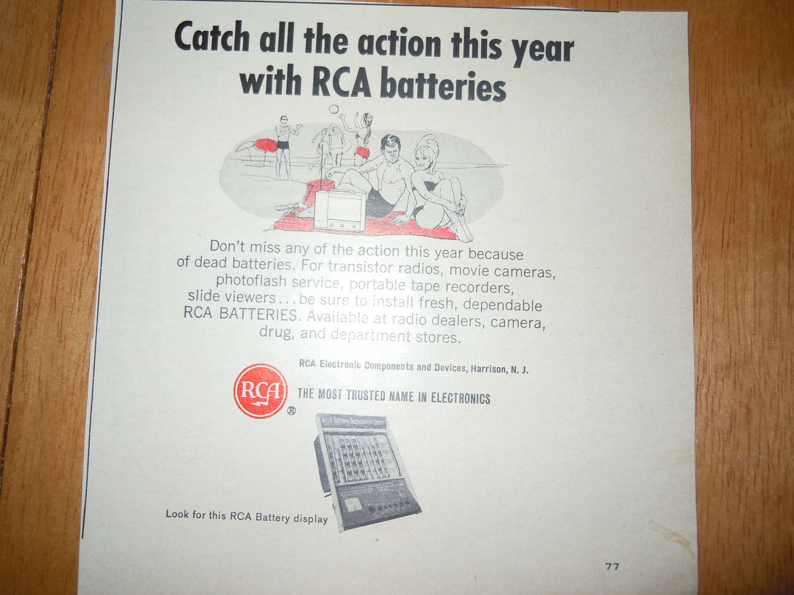 Vintage RCA Batteries Magazine Advertisement June 1961 - $3.99