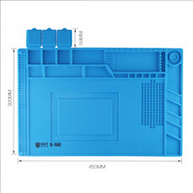 Heat Insulation Silicone Pad Soldering Repair Desk Mat 45cm X 30cm Anti Static - £19.73 GBP