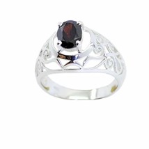 Jewellery 925 Sterling Silver Bewitching Genuine Red Ring, Garnet Red Stone Silv - £13.44 GBP