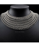 Aluminium Halskette Silber Farbe Kettenhemd Teile für Women – Handgemach... - £70.11 GBP+