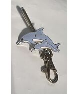 Dolphin Key Purse Hook Bag Hanger Holder Clip Keys Silvertone - $182.62 MXN