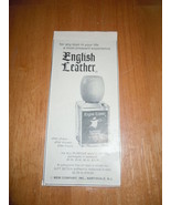 Vintage English Leather Men&#39;s Cologne Magazine Advertisement June 1961 - $5.45 CAD