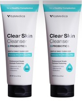 VitaMedica Clear Skin Probiotic Cleanser 4.0 Oz X 2 NEW 8 Ounces Total Acne Skin - $39.59