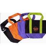 Trader Joe&#39;s Mini Halloween Canvas Tote Bag Set Of 4 INSTOCK - €42,72 EUR