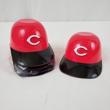 MLB Cincinnati Reds Mini Batting Helmet Ice Cream Snack Bowls Lot of 5 - £10.28 GBP