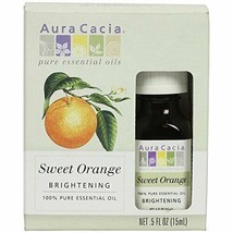 Aura Cacia Essential Sweet Orange Boxed Oil, 0.5 oz - £7.70 GBP