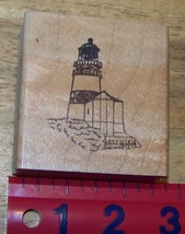 Cape Disappointment Lighthouse rubber stamp Washington - £10.89 GBP