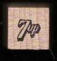 7 Up vintage logo rubber stamp soda made in USA - $16.22