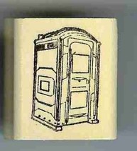 Porta Pot port-a-pot  Rubber Stamp portable outhouse - £10.68 GBP