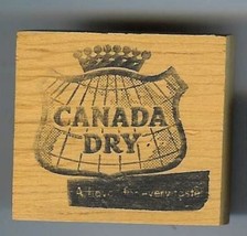Canada Dry A Flavor for every taste Rubber Stamp ab - $13.85