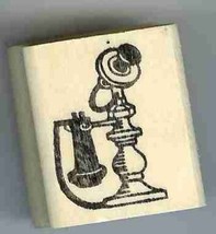 a Candlestick telephone phone Rubber Stamp made in america free shipping  ab - $13.85