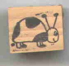 Lady Bug small original design Rubber Stamp  made in america free shippi... - $13.63