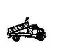 Tiny Dump Truck Side view Rubber Stamp made in america free shipping - £7.45 GBP
