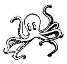 Octopus sea life aquatic Rubber Stamp made in america free shipping - $13.85