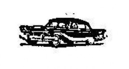 Tiny 1950's Car Rubber Stamp made in america free shipping - $9.46