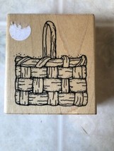 DOTS Rubber Stamps Q165 WICKER BASKET FOR YOU FLOWERS EASTER #935 - $16.12