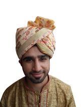Men Hat Wedding Groom Turban Designer Pagri Indian Sherwani Safa Royal Pag - £58.96 GBP
