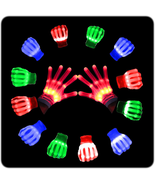 LED Gloves - Flash Finger Lights Gloves, 3 Colors, 10 Modes, Glowing Chr... - $38.12 CAD