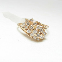 3Ct Brilliant Lab Created Diamond Women&#39;s Wedding Ring 14K Yellow Gold Plated - £101.91 GBP