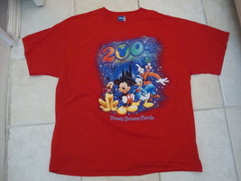 Walt Disney Dreams Florida 2004 Cruise Ship Souvenir Red Cotton T Shirt Size XL - £12.68 GBP