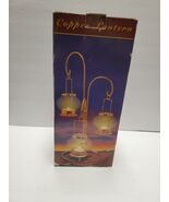 Vintage Copper Lantern 3 Tier Candle Holder Light Antique Decorative Des... - $343.02 MXN