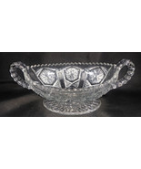 Antique Edwardian Imperial Glass Co. clear pressed glass relish dish c.1909 - £17.13 GBP