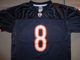 Blue Chicago bears #8 Rex Grossman NFL Screen Football Jersey Youth L EX... - £15.57 GBP