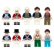 10pcs Pirate and Marines Navy Soldiers Officer Minifigures Accessories - £18.07 GBP