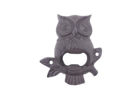 [Pack Of 2] Cast Iron Owl Wall Mounted Bottle Opener 6&quot;&quot; - £37.94 GBP