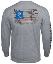 Salt Life Quiver Mens Long Sleeve Pocket Graphic T-Shirt - Large - NWT - $24.99