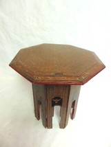 VINTAGE ANTIQUE HAND PAINTED CHINESE TIBETAN TABLE - £118.99 GBP