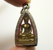 Lp Tunjai Buddha Bless As You Wish Magic Thai Amulet Pendant Lucky Rich Success - £25.08 GBP